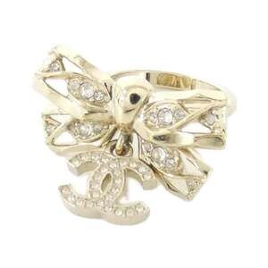 Chanel Ring Metal Clear And Gold #229015C11B